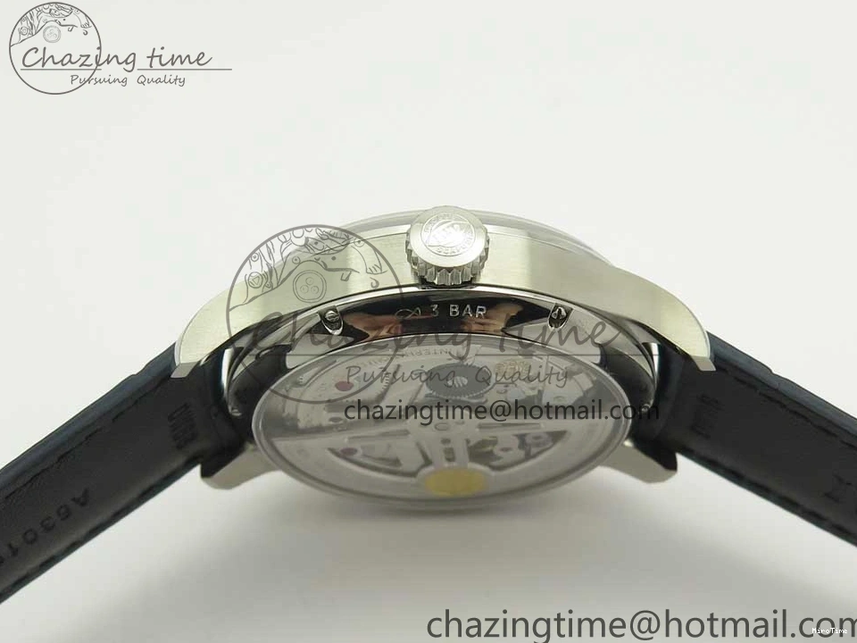 MIROTIME 0212 Affordable Portuguese Real PR Real Annual Calendar IW5035 ZF 1:1 Best Edition White Dial Blue Markers on Blue Leather Strap A 7143